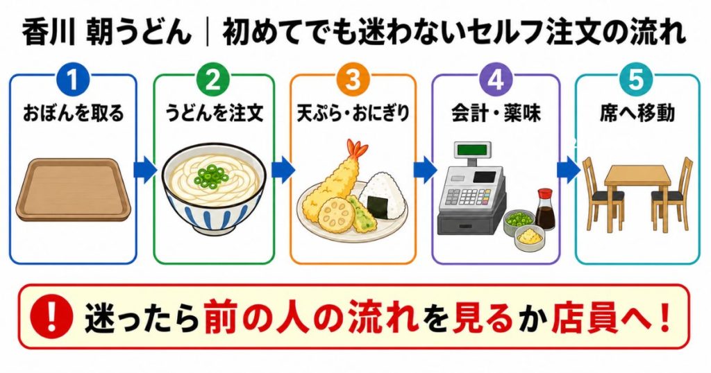 初めてでも迷わないセルフ注文の流れ